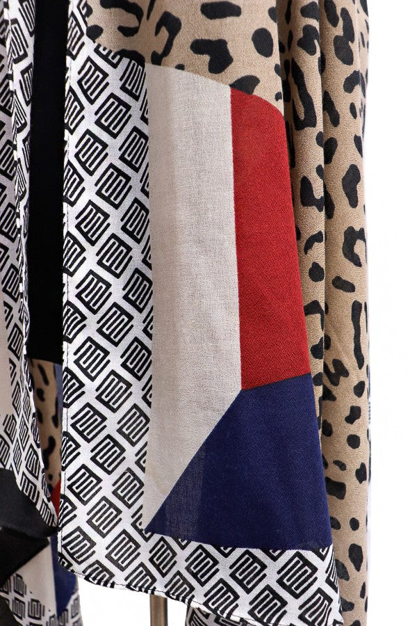 Leopard patterned viscose vest